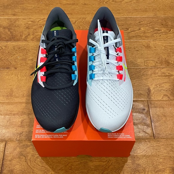 Nike Air Zoom Pegasus 38 LE Greedy Sneakers DJ3128-001 Black Volt Men's Multi - Picture 4 of 5